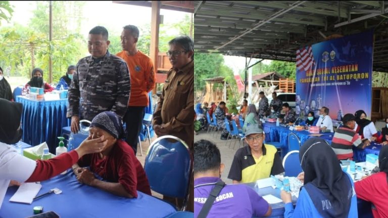 Wujud Kepedulian dan Rasa Kemanusiaan Antar Sesama, Lanal Batuporon Gelar Bakti Sosial