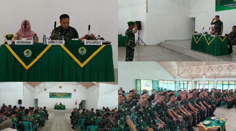 Kodim 0413/Bangka Gelar RAT Tutup Buku Tahun 2023 Primer Koperasi Kartika Bersama