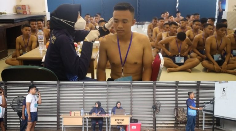 Panda Lantamal V Surabaya, Laksanakan Seleksi Tes Kesehatan Gelombang I Calon PK TNI AL TA. 2024
