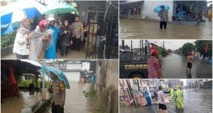 Personel Bhabinkamtibmas Polresta Pangkalpinang, Cepat Tanggap Bantu Warga Terkena Banjir