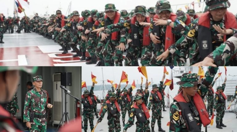 Ribuan Siswa Kodiklatal Awali Petualangan WJY XXI/2024, Berlayar Dengan Dua KRI