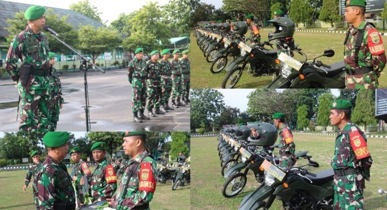 Perkuat Pasukan Reaksi Cepat, Dandim 0413/Bangka Mendistribusikan Sepeda motor