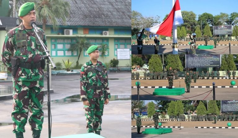 Dandim 0413/Bangka Pimpin Langsung Upacara Bendera di Halaman Makodim 0413/Bangka