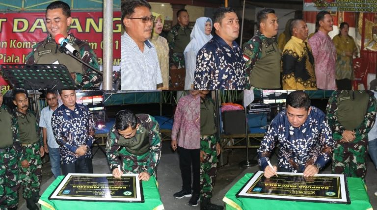 Peresmian Kampung Pancasila Oleh Dandim 0413/Bangka dan Peroleh Juara 2 Nasional