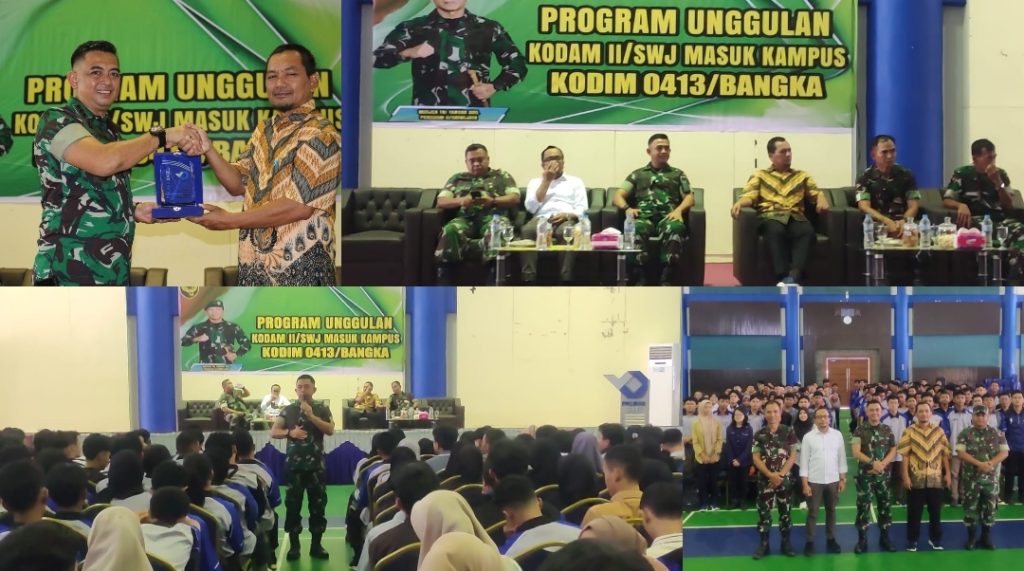 Dandim 0413/Bangka Narasumber di Kampus Politeknik Manifaktur Babel