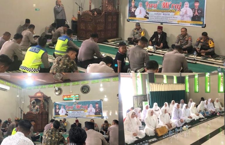 Polres Dhamasraya Peringati Isra’ Mikraj Guna Menanamkan Moral Dalam Wujudkan Polri Presisi