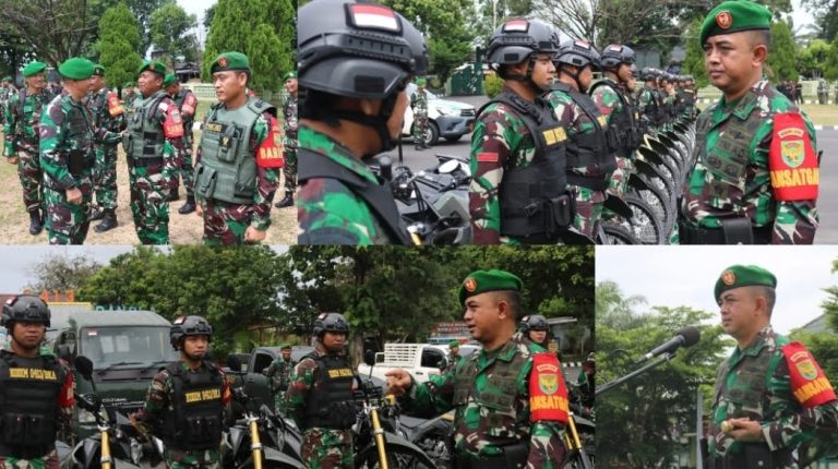 Dandim 0413/Bangka Pimpin Langsung Apel Gelar Pasukan di Halaman Makodim