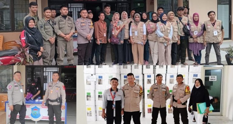 Full 24 Jam, Polresta Pangkalpinang Jaga Kotak Suara dan Hasil Rekapitulasi