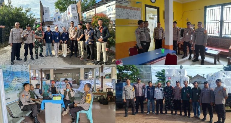 Amankan Pleno PPK, Polresta Pangkalpinang Terjunkan Personel Pengamanan