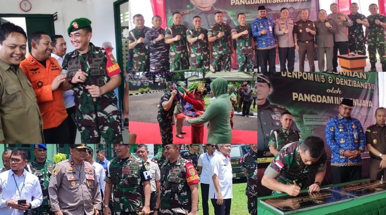 Dandim 0413/Bangka Hadir Langsung Peresmian Denpom II/5 dan Denzibang 5/II oleh Pangdam II/Sriwijaya oleh Pangdam ll/Sriwijaya Mayjen TNI Yanuar Adil