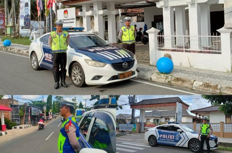 Antisipasi Gangguan Kamtibmas, Kamseltibcarlantas Pangkalpinang Gencar Patroli