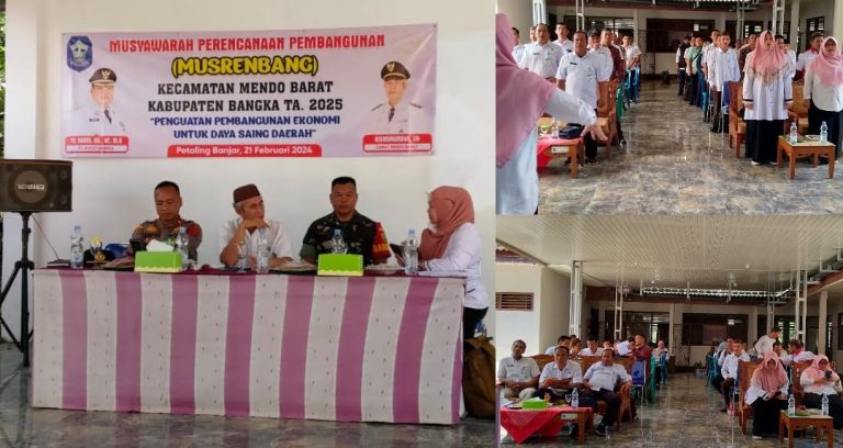 Danramil 413-04/Mendo Barat di Wakili Sertu Salpianto Hadiri Musrenbang Kecamatan