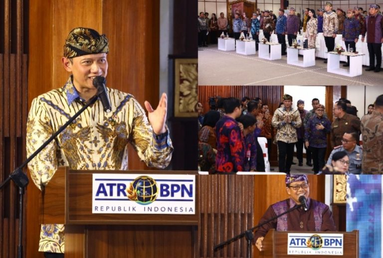 Penguatan Investasi, Menteri AHY Deklarasi Empat Kabupaten Lengkap Provinsi Bali