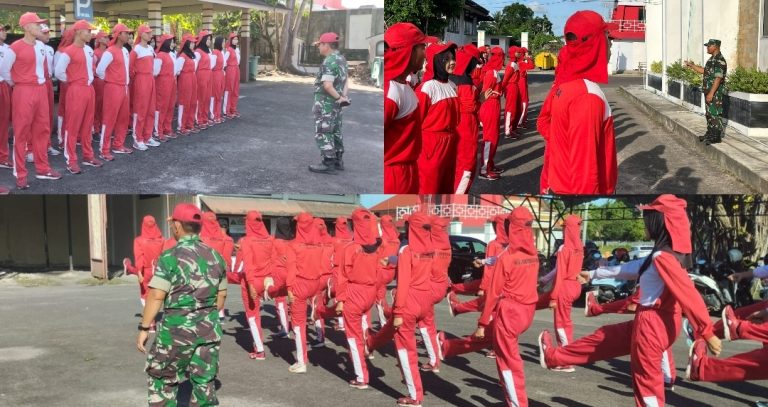 Persiapan Hari Kesaktian Pancasila, Paskibraka Dilatih Anggota Koramil 413-01/Sungailiat