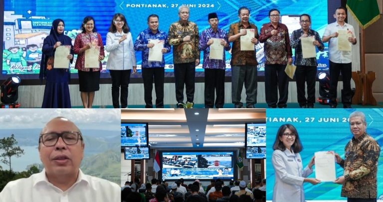 Implementasi Layanan Sertipikat Elektronik di 12 Kantah se-Provinsi Kalbar di Resmikan Sekjen ATR/BPN