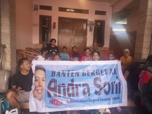Tak Henti, Relawan Deklarasikan Andra Soni – Dimyati di Tempat Pemilih Airin