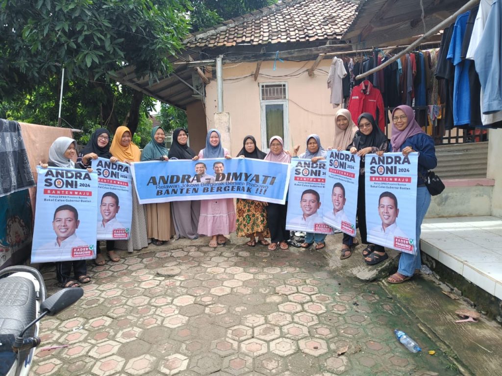 Emak-emak Pulomerak Teriakan Andra – Dimyati Untuk Banten Maju