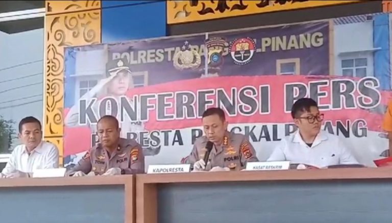 Pers Release Keberhasilan Polresta Pangkalpinang Pengungkapan Kasus Tahun 2024