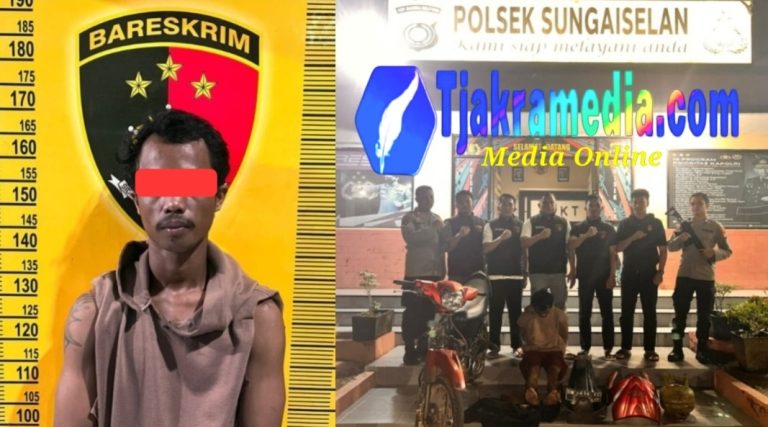 Pencuri Sepeda Motor dan Gas Elpiji Berhasil Diringkus Polsek Sungai Selan
