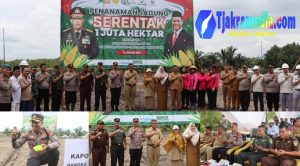 Polres Bangka Tengah Bersama Forkopimda Dukung Program Penanaman Jagung Serentak 1 Juta Hektar