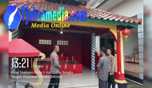 Kapolres Bangka Tengah Cek Sejumlah Kelenteng Jelang Perayaan Imlek 2025