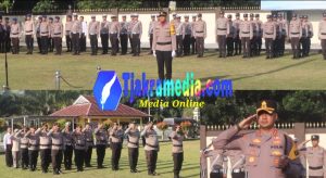 Kapolres Bangka Tengah Pimpin Upacara Hari Kesadaran Nasional dan Berikan Reward 4 Personel Berprestasi